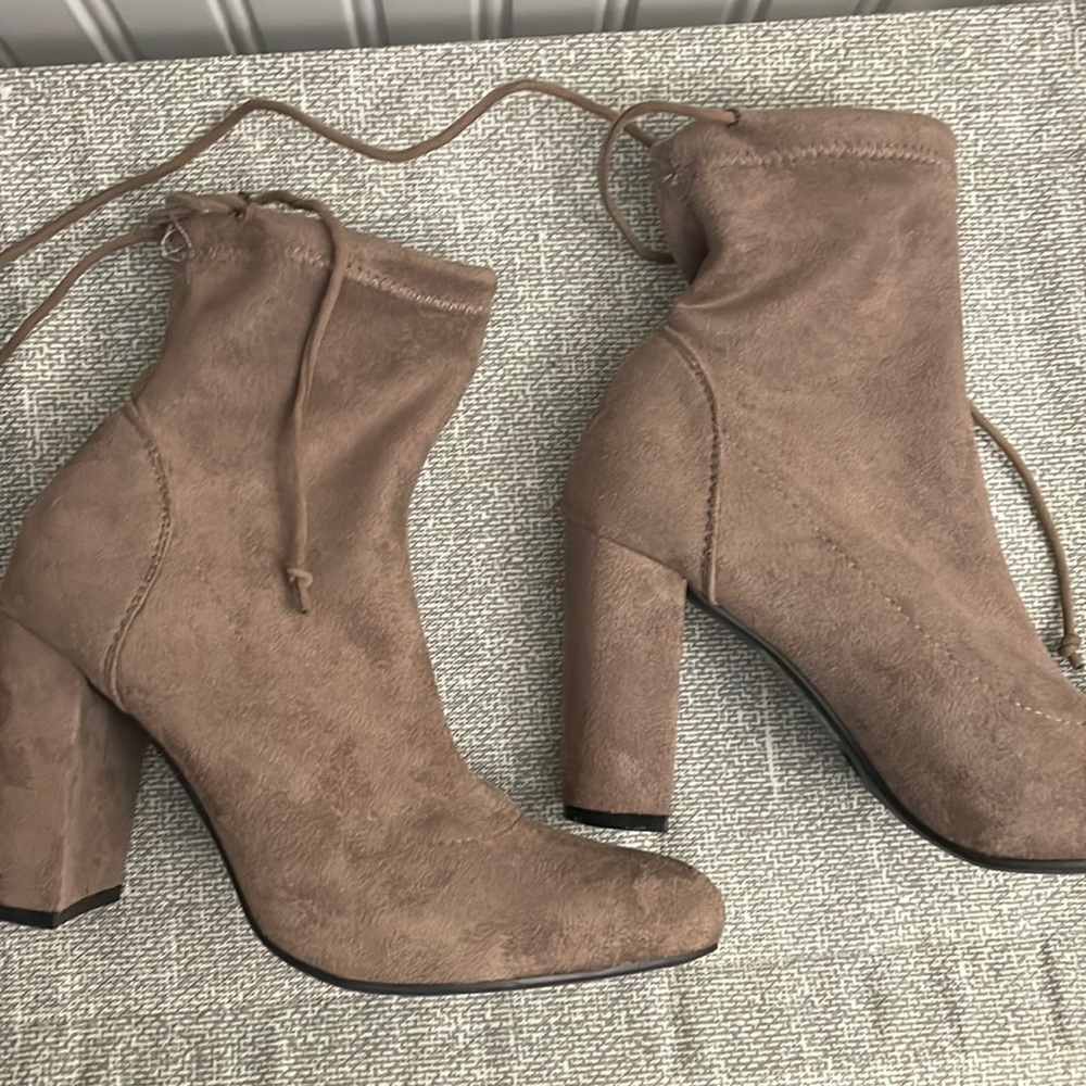 Suede booties